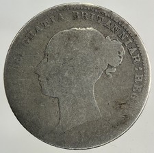 1872 Victoria Sixpence Silver Coin | Worn Grade