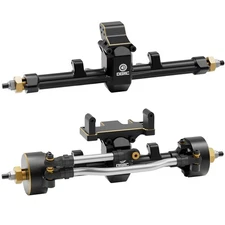 OGRC 1/24 +5mm Extended Axle Set with 50° Steering Angle, Brass Knuckles, T