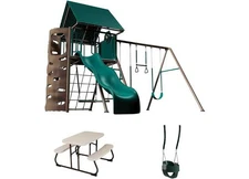 Lifetime 91109 Big Stuff Swing Set Bucket Swing/Picnic Table - Earthstone