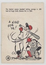 1961-63 Gad Fun Baseball Fun Sports Shorts Hugh Duffy #49 HOF 3p9