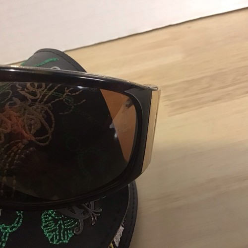 Christian Audigier CAS 411 SUNGLASSES Tortoise Embellished With Case - Picture 7 of 16
