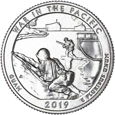 2019 S Parks Quarter ATB War In The Pacific Choice BU CN-Clad See Pics S793