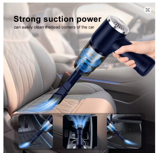 Aspirateur portable rechargeable embout long aspiration puissante pour poils