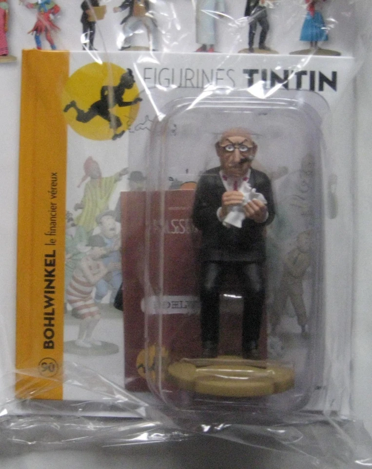 FIGURINE TINTIN COLLECTION OFFICIELLE N°90 BOHLWINKEL LE FINANCIER VÉREUX - Photo 1/1