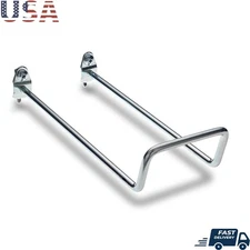 8in Double Closed Loop Steel Pegboard Hook 30Degree Bend Locking Heavy Duty 5pk