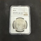1880 S Morgan Silver Dollar ($1), NGC Certified MS64