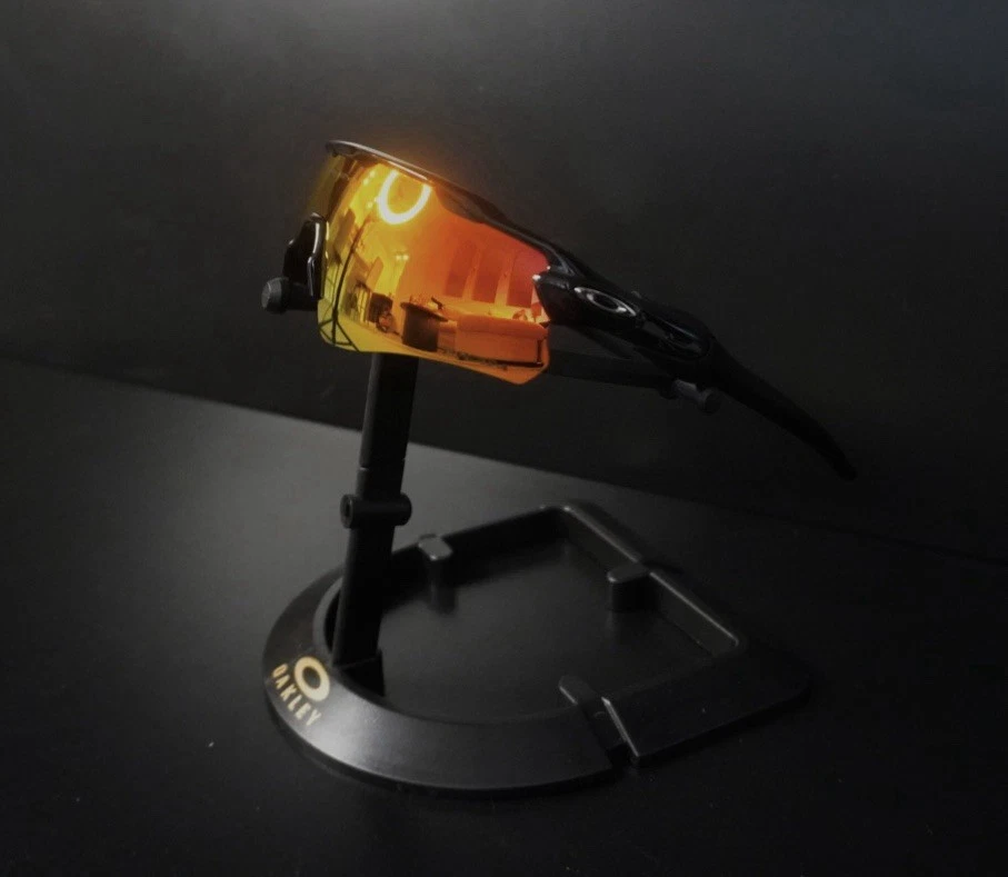 НОВАЯ полированная черная оправа Oakley RADAR EV PATH OO9208 с ПРИЗМАТИЧЕСКИМИ КРАСНЫМИ ЛИНЗАМИ - Изображение 2 из 4