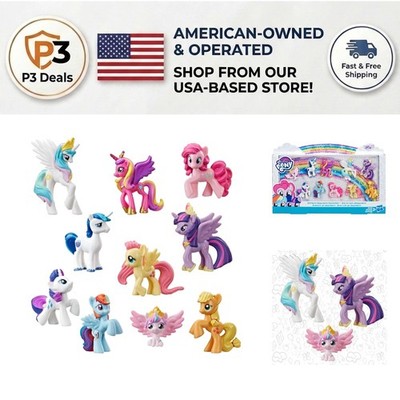 Toy Fun: My Little Pony 10-Figure Rainbow Equestria Collection for Children