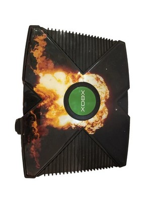Original Xbox Console w/ DVD Dongle And Original Wires