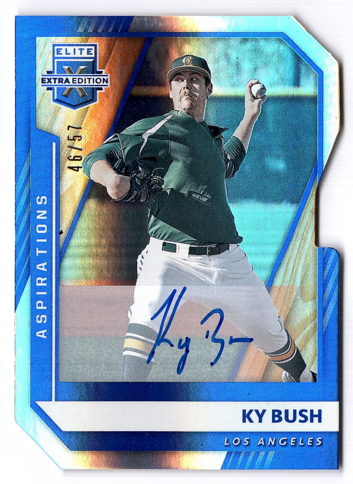 2021 Panini Elite Extra #45 Ky Bush Signatures Aspirations Die Cut Auto /57