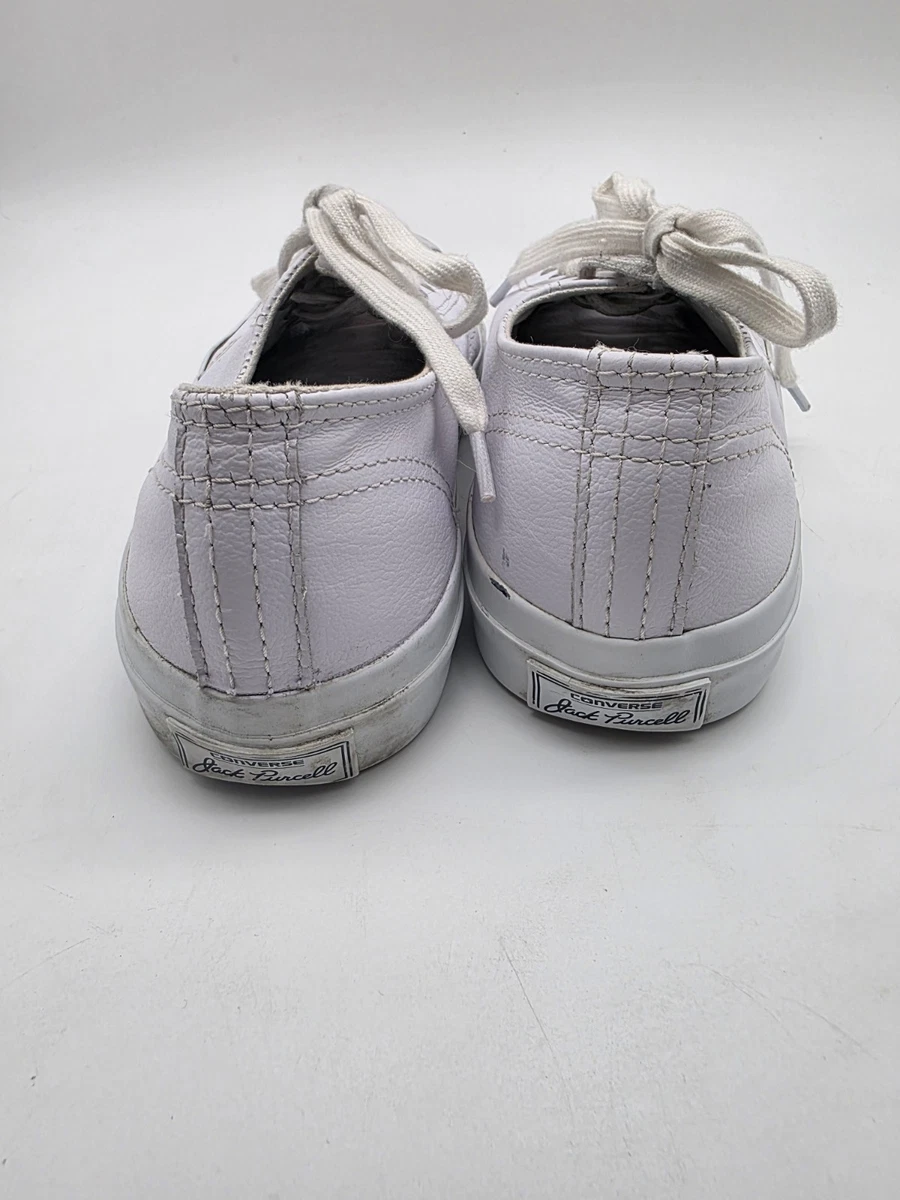 Converse Jack Purcell Ox Sneaker Schuhe Herren 5,5 Weiß Leder Low Top Schnürer