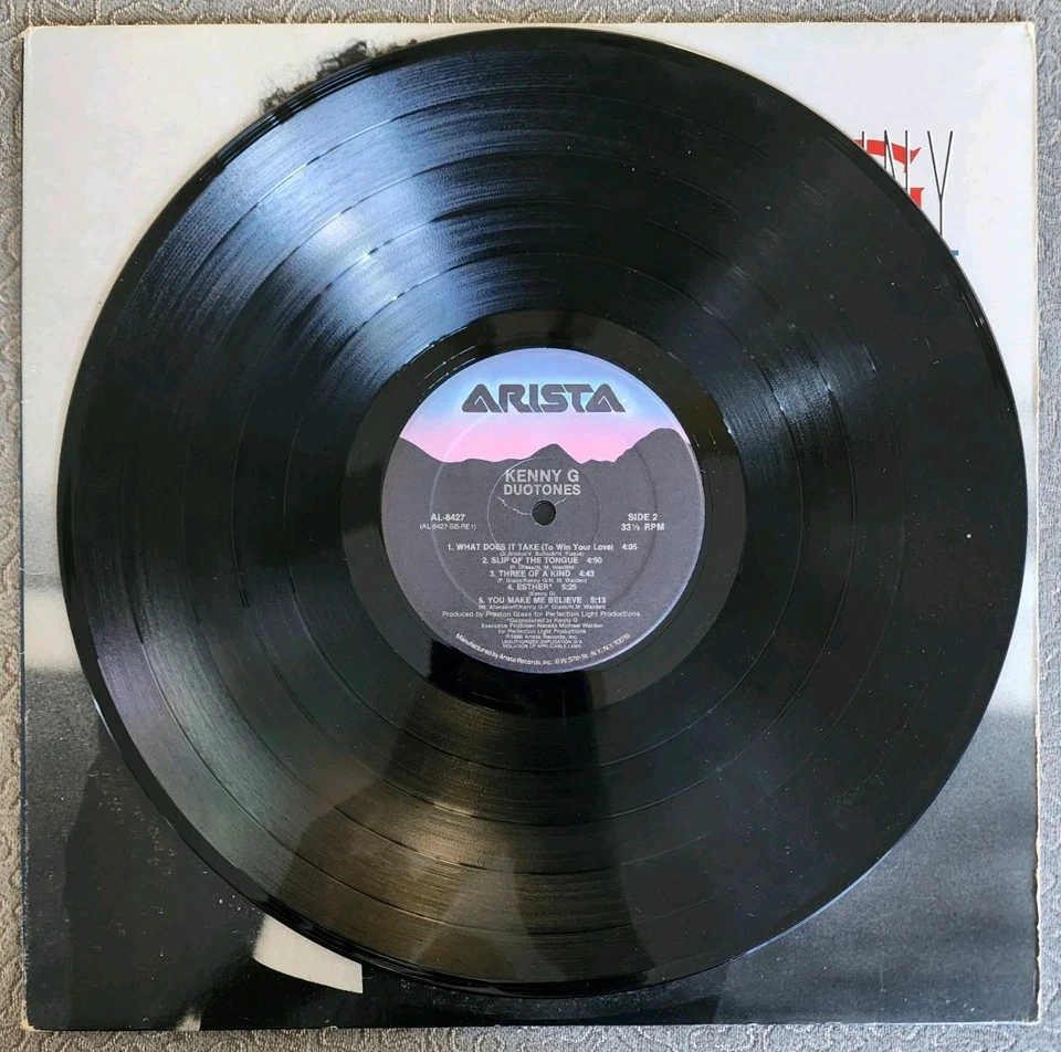 Kenny G 1986 ORIGINAL PRESSING LP OF DuoTones Its Been Graded A Strong VG ++ - Image 4 of 4