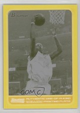 2006 Bowman Draft Picks & Stars Printing Plate Yellow 1/1 Carmelo Anthony 0t6p