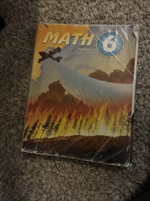 BJU Press Math 6 Student Text Workbook Third Edition 519223