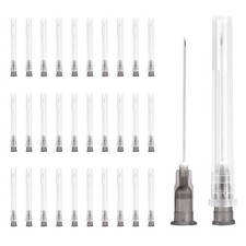 100 Pcs Dispensing Needle 22 Gauge 1.5", Stainless Steel Tips(Black)