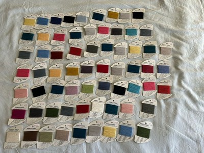 Lot Of 66 Pebbly Perle Needlepoints Threads