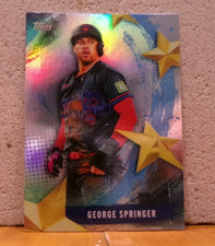 TOPPS BASEBALL CARD CHASE STARS OF THE MLB CHROME GEORGE SPRINGER TOR. BLUE JAYS