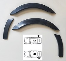 4STK/HINTEN Radlaufleisten Schwarz f&uuml;r MERCEDES CL203 Sport Coupe 2000-2008 L+R
