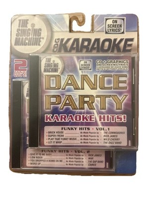 The Singing Machine CDG Karaoke: Dance Party Vol. 1 & 2 , New Sealed CD s