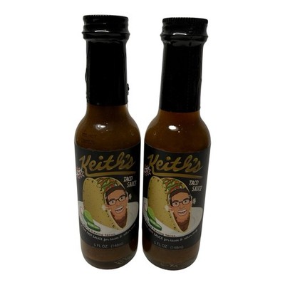 Heatonist Keith's Hot Taco Sauce 2-Pack Lot Jalapeno Serrano Pepper