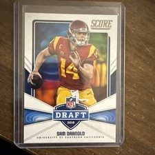 2018 Score Sam Darnold Draft Class Rookie Card- USC/Jets/Seahawks. rookie card picture