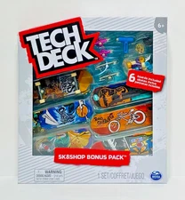 New Tech Deck Flip Sk8shop Bonus Pack Finger Skateboards w/ (6) Boards Free S&H