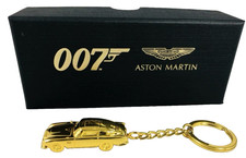 JAMES BOND ASTON MARTIN DB5 GOLD KEYRING 007 NO TIME TO DIE