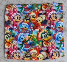 Disney Christmas Mickey Pluto Custom Print 1 Yard Fabric Seamless Design Ap59x36