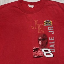 Vintage Youth Red NASCAR Dale JR T Shirt Size 14/16 Original CSA