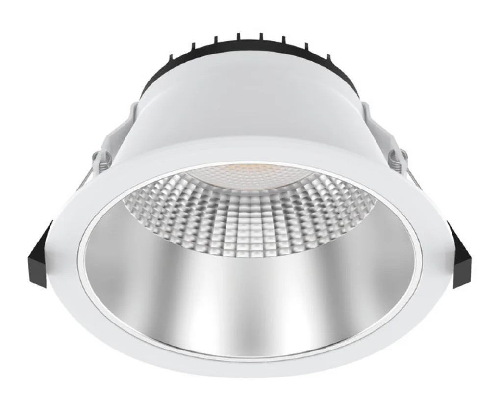 Downlight White Recess Plus II 20w LED 190mm Dimmable IP54 3000K 4000K 2400lm