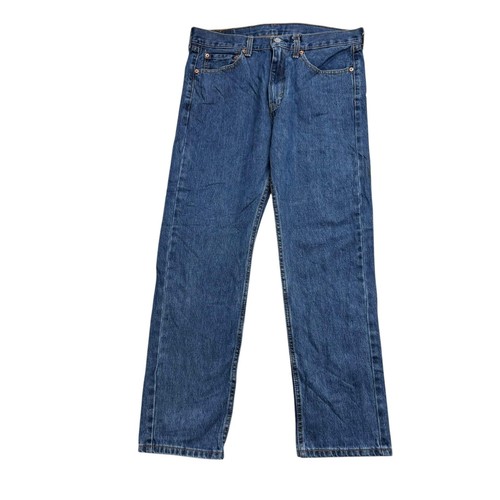 Levis 505 Jeans W33 L30 Herren mittelblau Regular Straight Fit Denim (E)