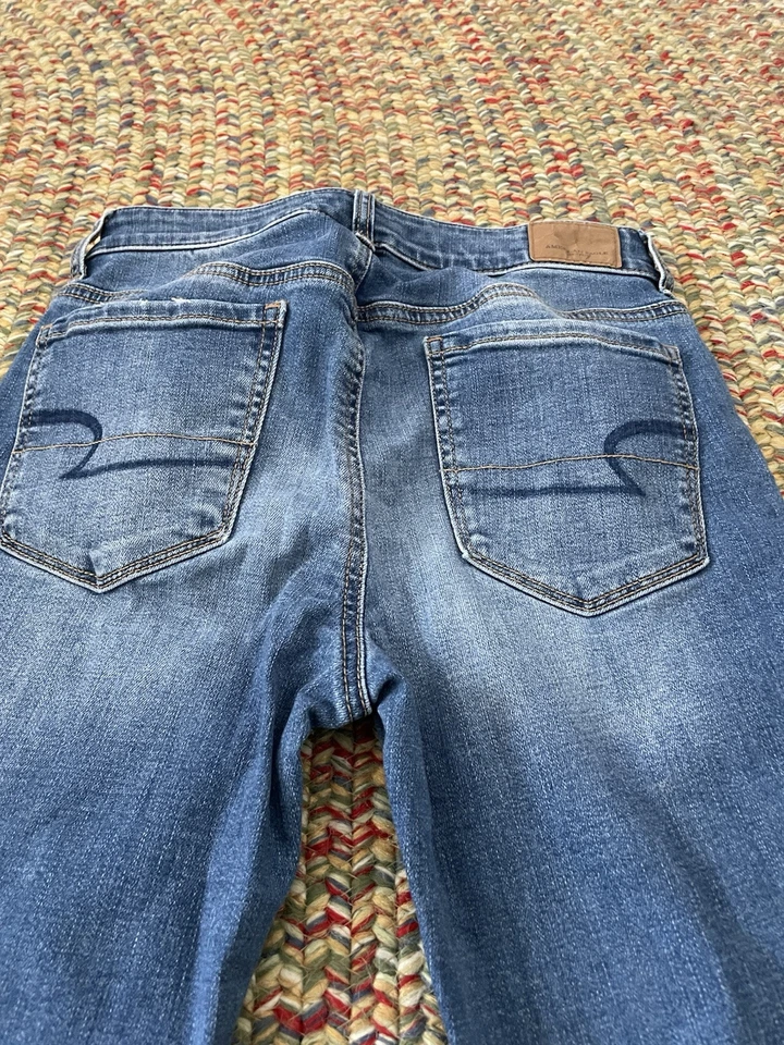 Lote de 2 Leggings Jean Juniors American Eagle Talla 4 Usados Foto 3 de 4