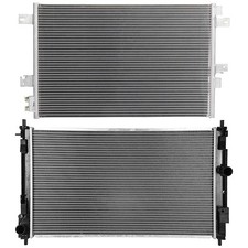 Radiator & AC Condenser Cooling Kit For 2008 2009 2010 2011-2014 Dodge Avenger
