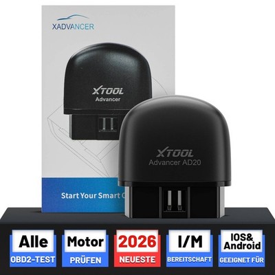 XTOOL AD20 OBD2 Diagnosegerät Bluetooth Scanner Lebenslanges kostenloses Update