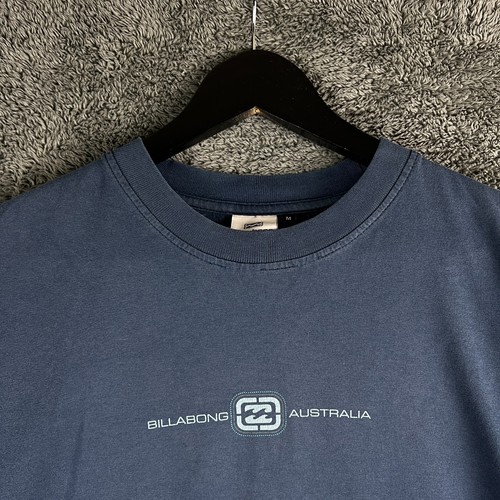Vintage Billabong T-Shirt Single Stitch Australia Blue Mens Medium Surfwear Y2K - Picture 3 of 13