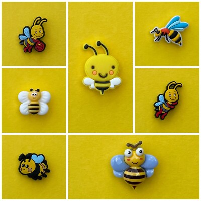 Schuhstecker/Shoe Charms/Anstecker  INSEKTEN/BIENEN/LIBELLE/HONEYBEE/HARZ IN 3D