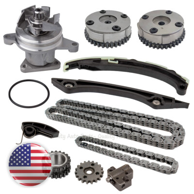 Timing Chain Kit Water Pump Cam Phaser Fit 2012-2017 Ford Focus SE Titanium 2.0L