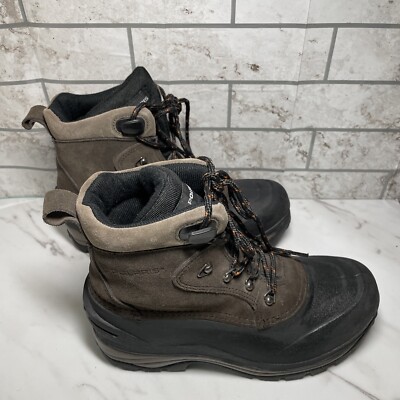Polaris Winter Snow Thermolite Boots Brown/Black Snowmobile  display picture 1
