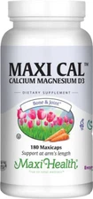 Maxi Health Maxi Cal Calcium Magnesium D3 - 180 MaxiCaps