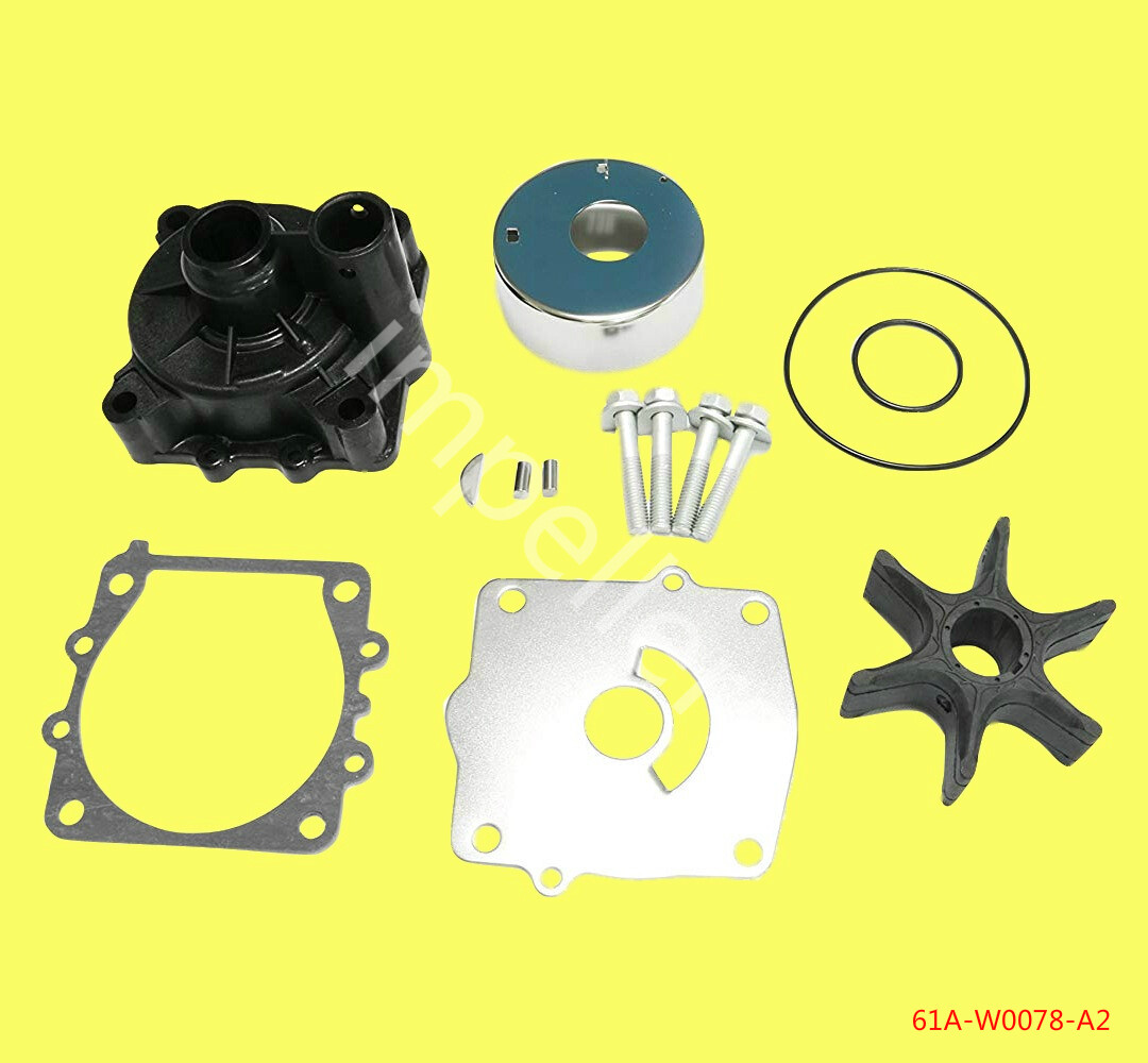 GHmarine Yamaha Outboard Water Pump Impeller Kit With Housing - 61A-W0078-A2/A3 (Fits 150-250HP 2-Stroke & 4-Stroke)