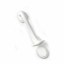 DOOR KNOCKER GEORGIAN SCROLL STYLE FOR UPVC & TIMBER DOORS WHITE NEW