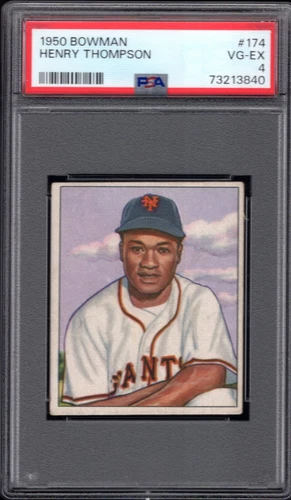 1950 Bowman Henry (Hank) Thompson RC #174 PSA 4 VGEX