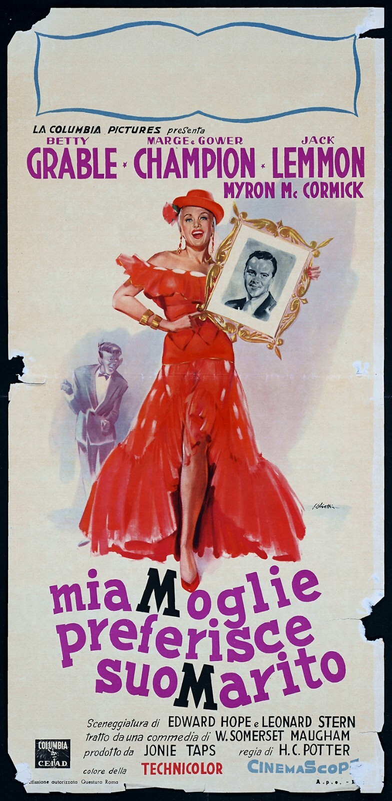 Locandina di Mia moglie preferisce suo marito (1955)