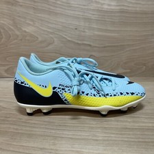 Nike Phantom GT2 Club FG MG Mens Sz 4 Womens Sz 6 Blue Yellow Soccer Cleats