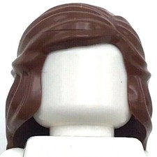 Lego New Reddish Brown Minifigure Hair Female Mid-Length with Braid Girl Wig