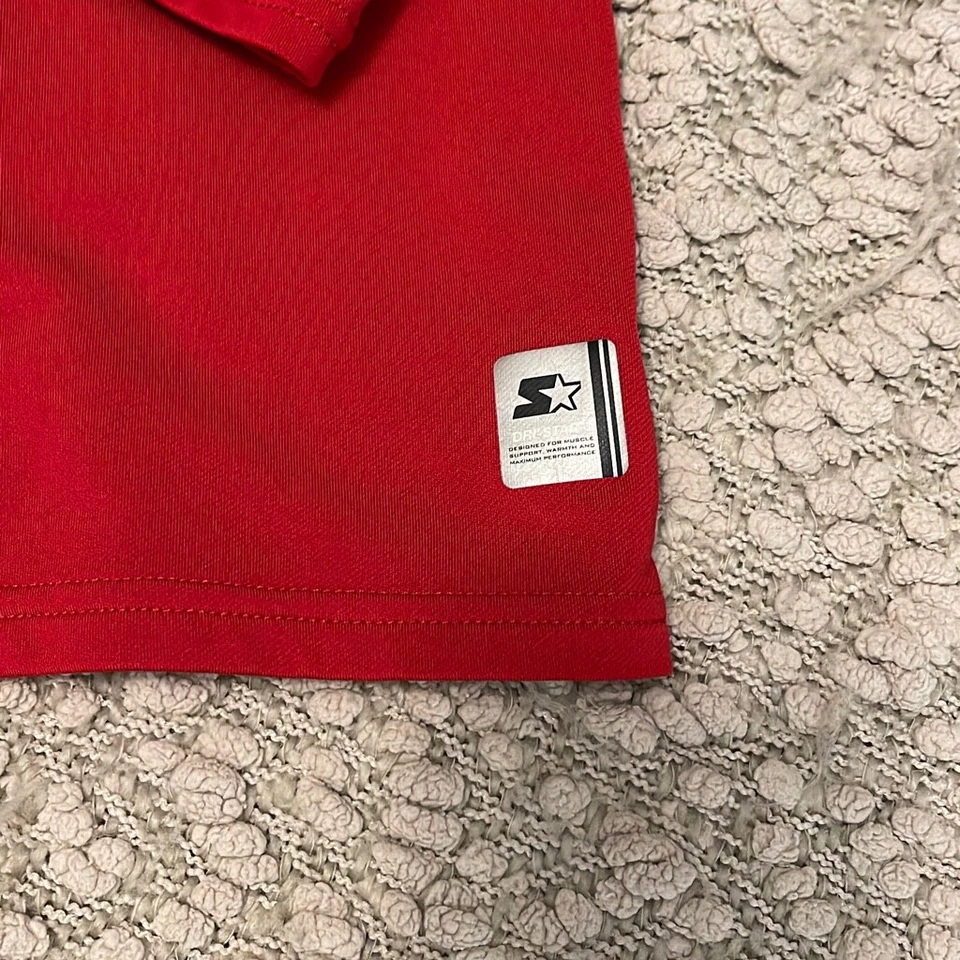 Boys Starter Shirt. Size XXL 18. Red - Image 2 of 4