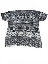 Chic Black and White Graphic Tee - New York