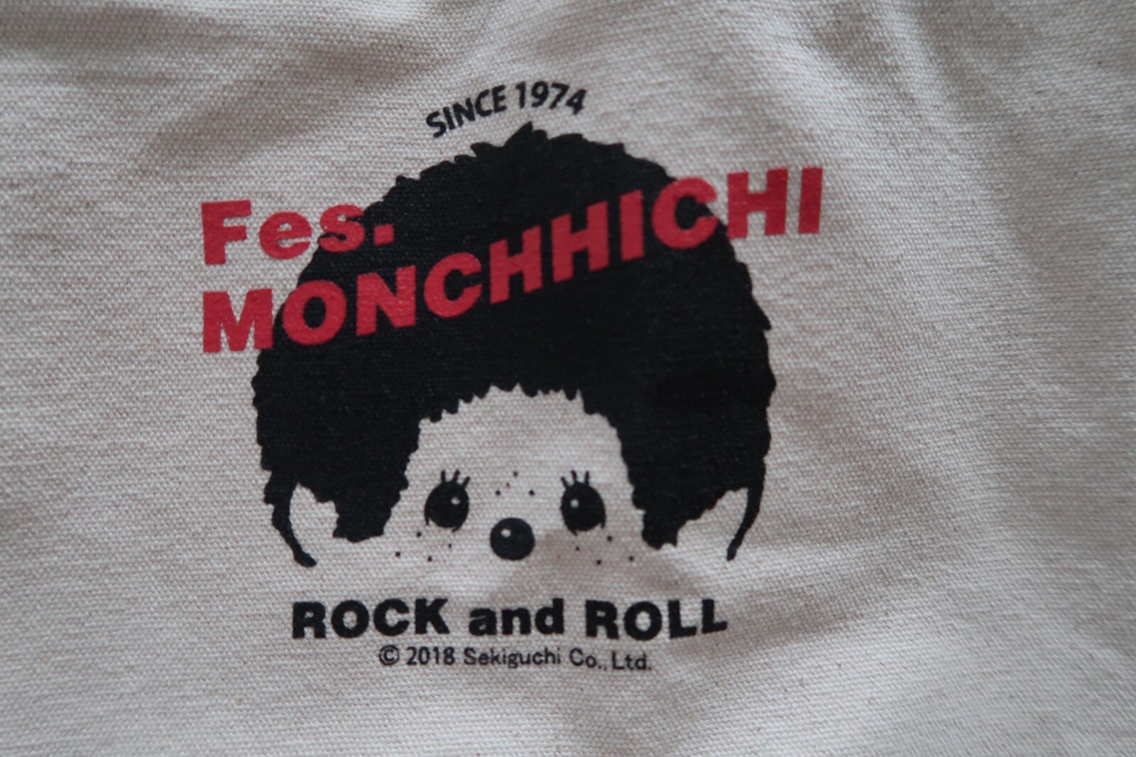 Sac cabas Kiki Monchichi en toile pour les courses le shopping et les cours