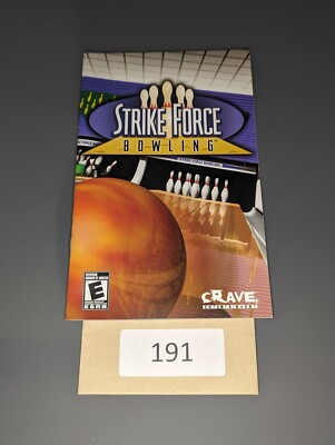 Strike Force Bowling (Sony PlayStation 2, 2004) **MANUAL ONLY**