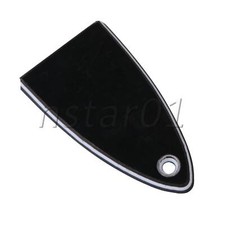 3 Ply Triangle Type Blank Plastic Electric Guitar Truss Rod Cover Black
